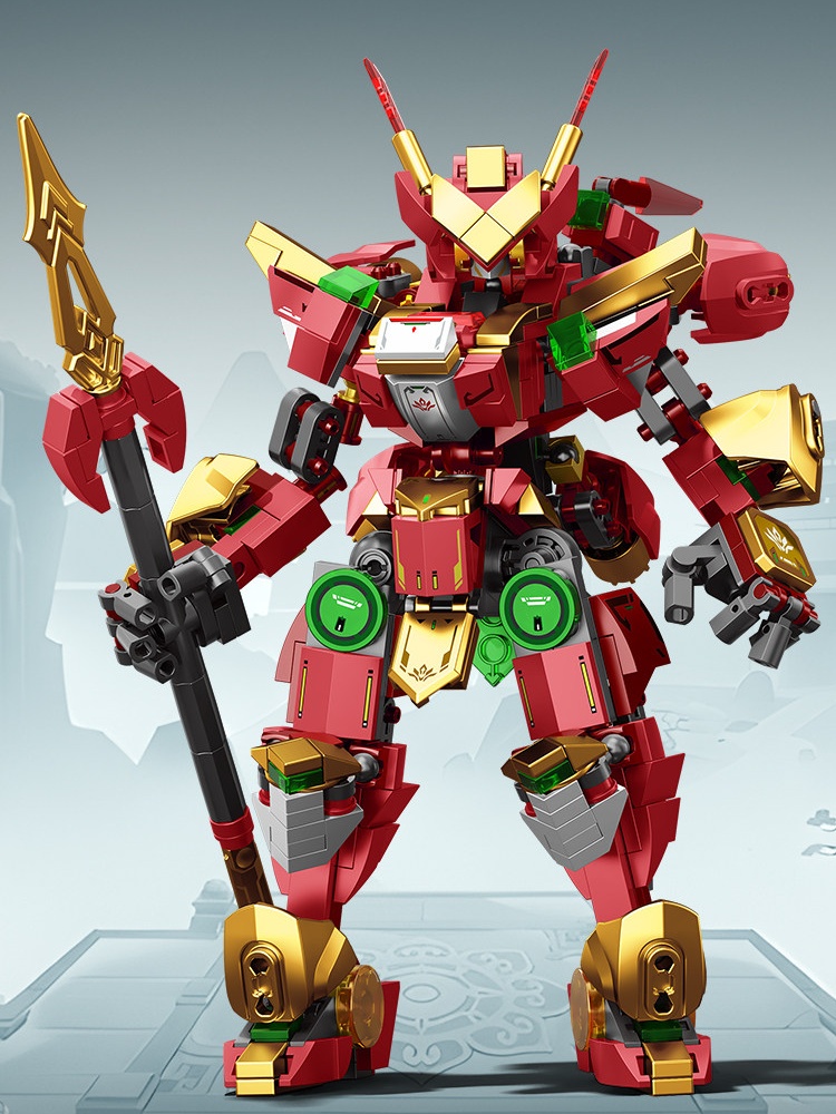 Model Kit Nezha - Sembo Block Nezha Guerriero Mecha, Blocchi