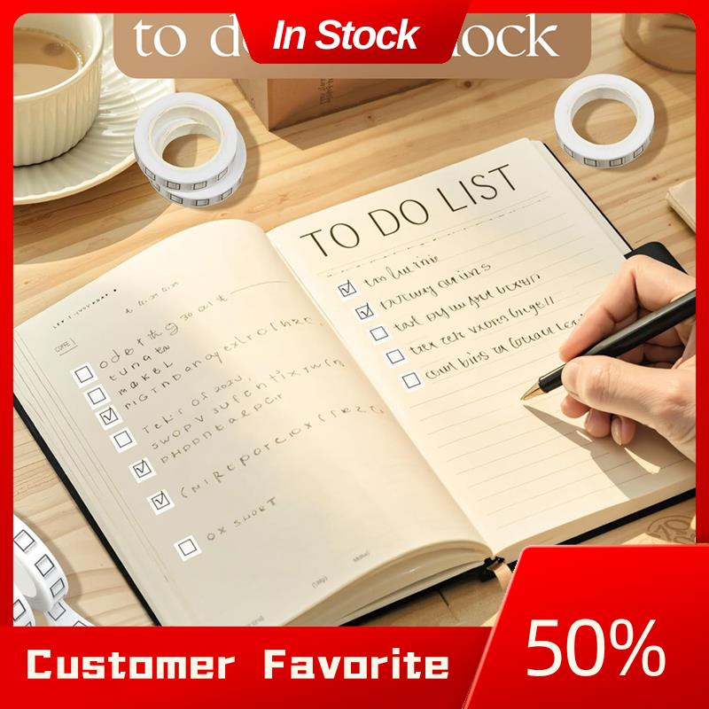 Masking Tape Thin - AT03 Top 10 Rotoli Checkbox Washi