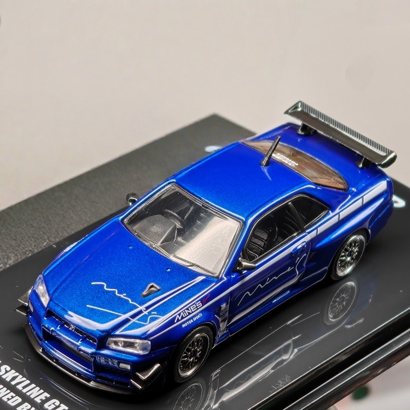 Model Kit R34 - INNO64 1:64 MINE‘S R34 V-SPEC Tuned
