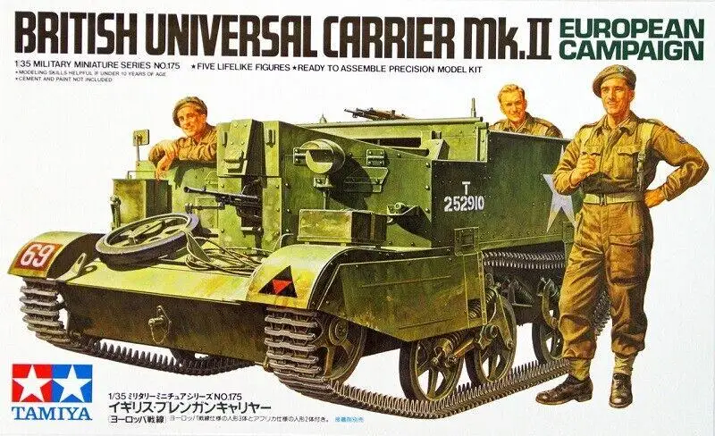 Model Kit Instructions - Tamiya 35175 1/35 Kit modello British