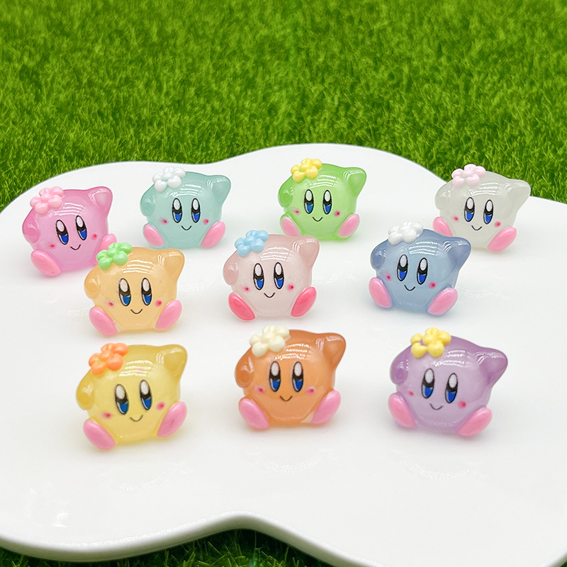 Model Kit Kirby - 10 pezzi Cartoon Kirby profumo luminoso
