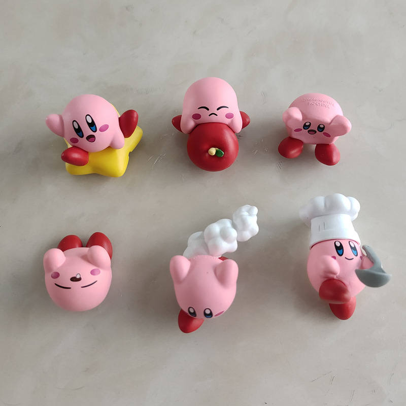 Model Kit Kirby - Set di 6 Pezzi Kawaii Kirby