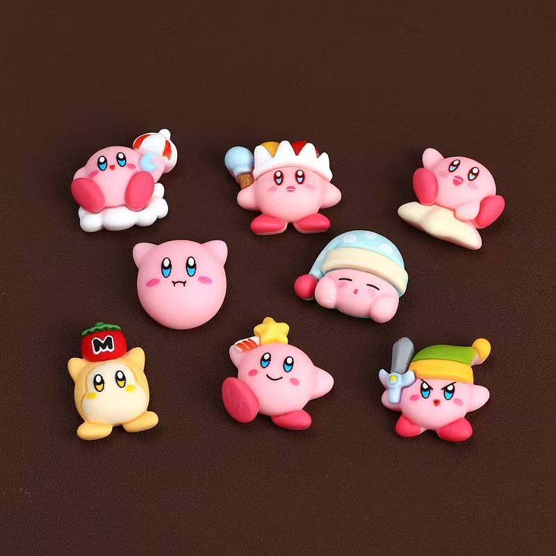 8 pz/set Cartoon Cute Anime Fi - Model Kit Kirby recensione e prezzo
